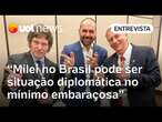 Milei no Brasil em evento conservador pode gerar dano diplomático entre Brasil e Argentina | Análise