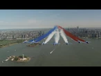 Força Aérea Francesa sobrevoa Nova York em celebração aos 250 anos dos EUA | AFP