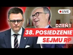 38 posiedzenie Sejmu RP dzień pierwszy 8.07.2025 - Transmisja na ŻYWO z obrad Sejmu