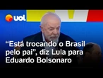 Lula diz que Eduardo Bolsonaro está traindo a nação: 'Trocando o Brasil pelo pai, falta patriotismo'