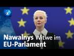 Julia Nawalnaja spricht vor EU-Parlament in Straßburg