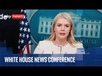 Trump's press secretary Karoline Leavitt holds White House news conference