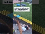 Civilians take cover during Russian strike on Ukraine