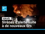 Sirènes d'alerte en Israël suite à des nouveaux tirs de missiles par l'Iran • FRANCE 24