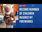 Fireworks injuries among children the highest for a decade