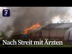 Wütende Angehörige brennen Ebola-Klinik nieder
