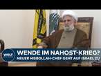 KRIEG IN NAHOST: Paukenschlag im Libanon! Neuer Chef der Hisbollah macht Israel ein Angebot