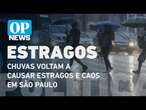 Chuvas voltam a causar estragos em SP e água atrapalha trânsito na capital l O POVO NEWS