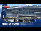 Fans arrive to watch France face Senegal in their opening game of 2026 World Cup