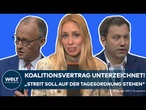 KOALITIONSVERTRAG: CDU, CSU und SPD wollen „die Dinge in Deutschland zum Guten wenden“, so Merz