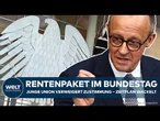 RENTENREFORM: Zoff in Koalition geht weiter! Junge Union geht auf Barrikaden! Warnung aus Wirtschaft