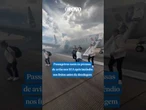 Passageiros saem às pressas de #avião nos #EUA após incêndio nos freios antes da decolagem #shorts
