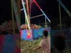 Horrific fairground ride crashes to the ground