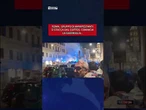 Roma, un gruppo di manifestanti si stacca dal corteo, comincia la guerriglia...