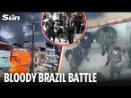 Rio's armed cartel run through bloodsoaked streets in Brazil's deadliest police raid