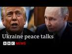 Europe’s leaders tell Trump they must help decide Ukraine’s future | BBC News