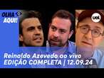 Reinaldo Azevedo ao vivo: Boulos mira Nunes; declaração de Marçal, avaliação do governo Lula e+