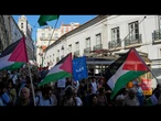 Portugal : des centaines de manifestants demandent la reconnaissance de l'État palestinien et...