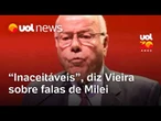 Brasil x Argentina: Mauro Vieira chama declarações de Milei de 'ríspidas, grosseiras e inaceitáveis'