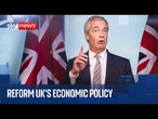 Nigel Farage gives speech on UK economy