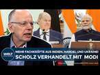 ALLES CURRY? Verhandlungen in Indien - Viele Knackpunkte für Kanzler Scholz mit Putin-Freund Modi