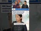 NBC News' Daniele Hamamdjian continues reporting as tear gas canister explodes beside her