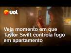 Taylor Swift: Cantora apaga incêndio em seu apartamento; veja vídeo