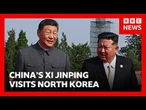 China’s Xi Jinping lands in North Korea to meet Kim Jong Un in rare visit | BBC News
