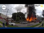 Waymo car disrupts first responders of deadly Dallas apartment complex fire