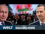 SYRIEN: ASSAD IN MOSKAU - PUTIN bietet Asyl! Syrer feiern weltweit Sturz des Diktators | WELT STREAM