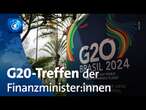 Treffen der G20-Finanzminister:innen in Brasilien