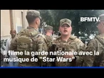 Pour dénoncer la répression policière, il filme la garde nationale avec la musique de "Star Wars"
