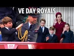 Excited Louis, George & Charlotte join royal VE Day celebrations as they delight huge crowds