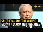 Konferencja prasowa prezesa PiS Jarosława Kaczyńskiego