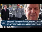 WEHRDIENST: SPD-Politiker Stegner setzt auf Freiwilligkeit und warnt vor Pflichtforderungen!