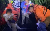 Rescatan a Familia guatemalteca que quedó atrapada en maleza del Río Bravo