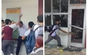Golpean a director de CETis en Altamira durante protesta por acoso sexual (Videos)
