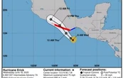 "Erick" se convierte en huracán y avanza hacia las costas de Oaxaca y Guerrero
