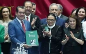 Rosa Icela Rodríguez entrega al Congreso el primer informe de la presidenta Claudia Sheinbaum