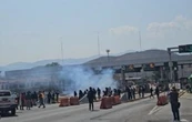 Normalistas de Ayotzinapa protestan por el homicidio del activista Marco Antonio Suástegui