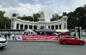 Antorchistas arman cadenas humanas en protesta contra la alcaldesa de Tláhuac