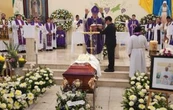 Feligreses despiden al sacerdote Bertoldo Pantaleón Estrada, quien fue asesinado en Mezcala