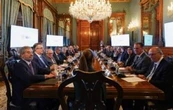 Sheinbaum recibe a delegación brasileña en Palacio Nacional