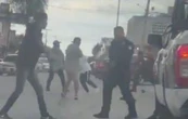 Policía estatal y civiles se enfrentan a golpes en Hidalgo; detienen a tres