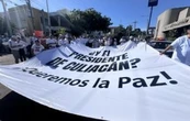 Marchan en Culiacán contra escalada de violencia en la entidad