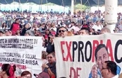 Con protestas reciben a Sheinbaum en Coahuila; anuncia programa de producción de carne