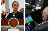 Así reaccionó Sheinbaum sobre Adán Augusto viendo el futbol en plena comparecencia