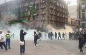 Saqueos e incendios en la marcha para conmemorar la matanza del 2 de octubre (Videos)