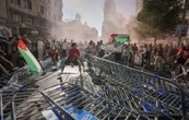 Última etapa de la Vuelta ciclista a España es interrumpida por manifestantes propalestinos
