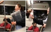 Lady Herpes: Mujer agrede a joven en transporte público por supuesto contagio (Video)